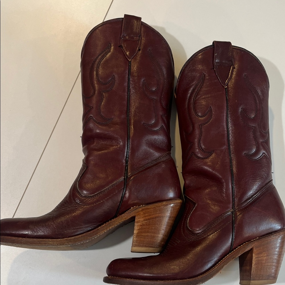 Women's Laredo Vintage leather western boots size 7 - Picture 4 of 9